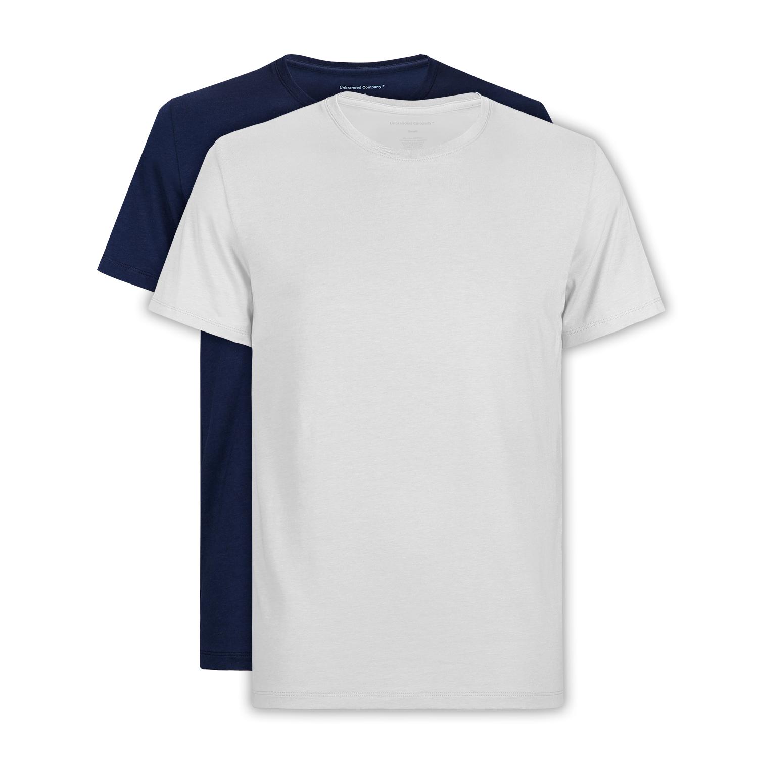 2 Playeras Unbranded Cuello Redondo De Hombre Negro Y Azul   - ITEM DE TEST NO C