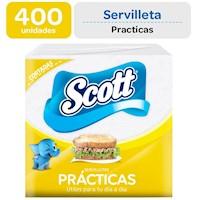 Servilletas SCOTT Cortadas Básica Paquete 400un