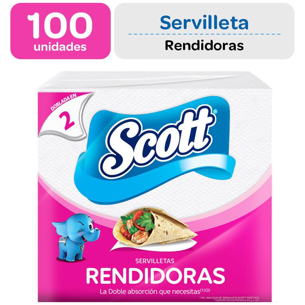 Servilletas SCOTT Dobladas Rendidora Paquete 100un