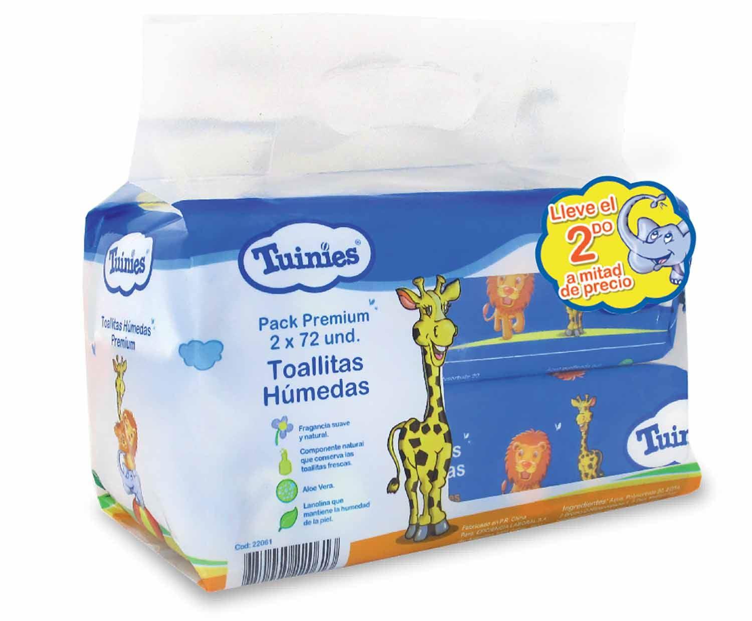 TUINIES TOALLAS HUMED 72 UND 552775