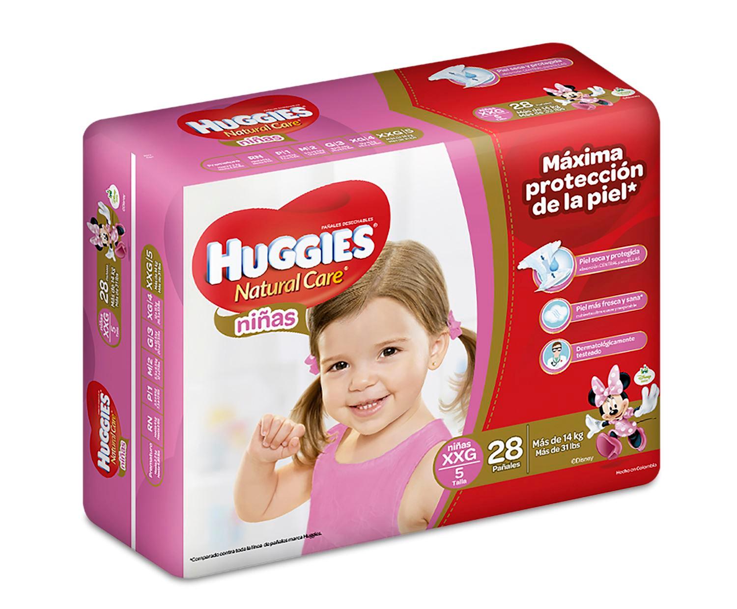 HUGGIES NAT CARE T/XXG NIÑA 556430