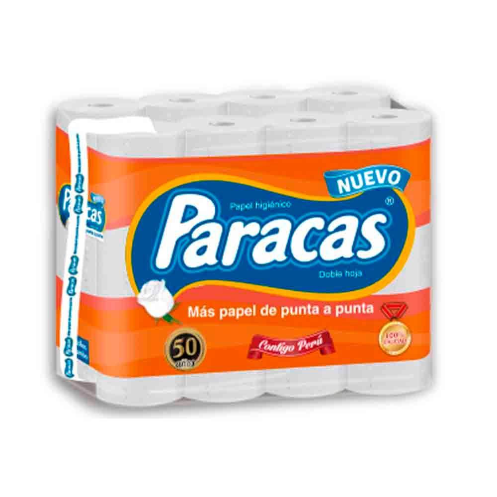 Papel Higiénico PARACAS Naranja Doble Hoja Paquete 24unid