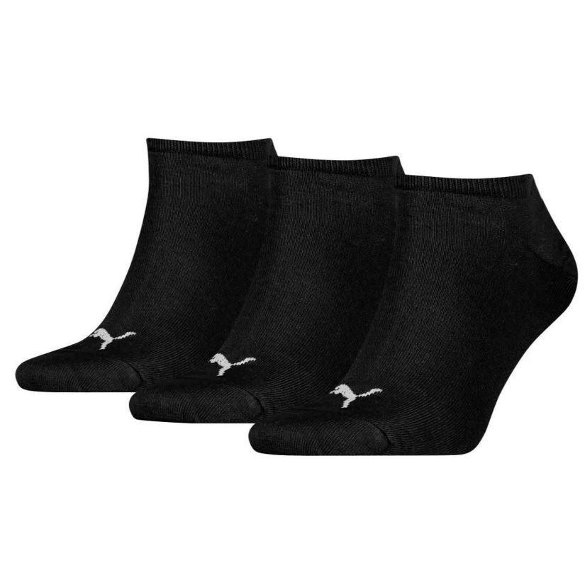 Medias Deportivas Unisex Puma Sneaker Plain 3 Pack Negro Tallas 35/38